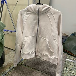Lululemon Oversized Scuba Full-Zip White Opal M/L